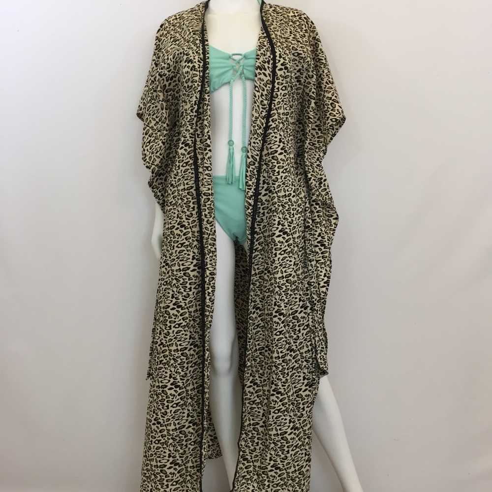 Leopard Maxi Cover Up